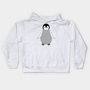 Baby penguin cute doodle drawing Kids Hoodie